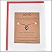 Thoughtful Greeting Card and Wish Bracelet Love with Heart Charm - Charmed Greeting