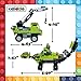 Robot STEM Toy Creative Set| 3 in 1 Transforming Action Rescue Figures Bots Construction Building Toys for Boys Ages 6-12 Years Old | Best Toy Gift Idea for Kids (Green)