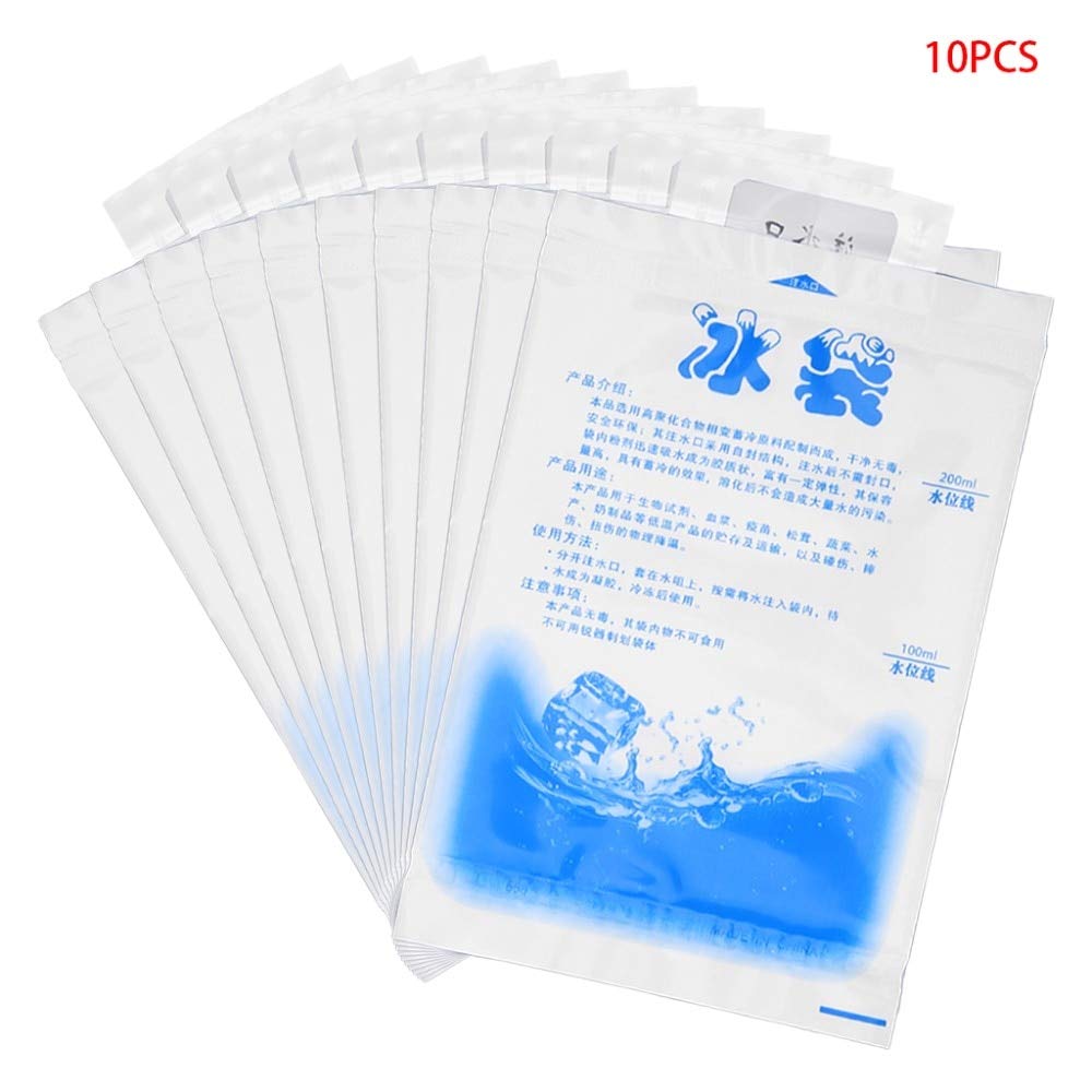 Casavidas Lote de 10 bolsas de hielo de gel reutilizables para ...