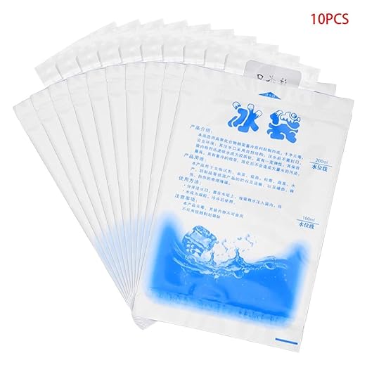 Casavidas Lote de 10 bolsas de hielo de gel reutilizables para ...