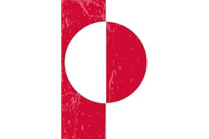 Greenland Flag Journal: Blank lined Notebook to write in