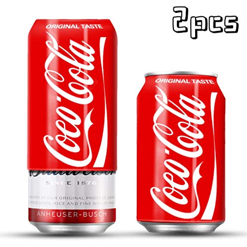 Botterwinner Beer Can Covers, 2 Packs of Silicone Beer Can Sleeves Hide a Beer That Look Like Soda