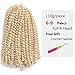#613 Blonde Spring Twist Crochet Braiding Hair Crochet Braid Crochet Hair Afro Kinky Curl Color Crochet Synthetic Hair 1 Pack(8inch #613)