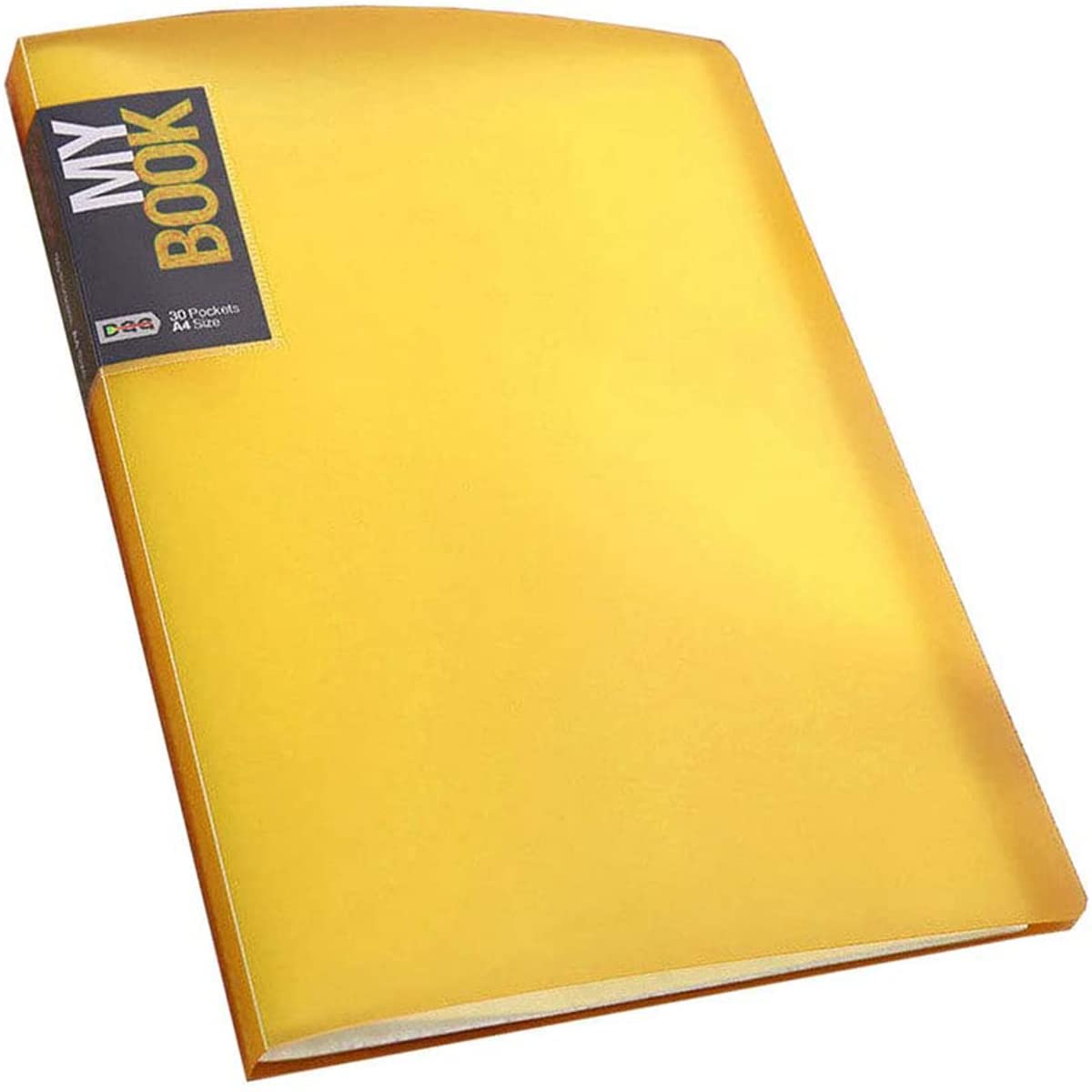 A4 Binders File Folders Sheet Presentation Book 40 Pages Capacity File Folder Racks Golden — image 1