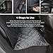 Back Seat Cover for Dogs, 100% Waterproof, TaoTronics Pet Seat Cover, Dog Car Seat Covers, Dog Hammock, Slip-proof, Scratch-proof, Stain-proof, for Most Cars(approximately 54x58 inches)