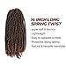 TOYOTRESS Spring Twist Hair 14 inch-4pcs, Ombre Brown Synthetic Crochet Braids Braiding Hair Extensions (14 inch, T30)
