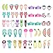 50 Pcs Baby Girls Hair Clips, Lovely Metal Snap Hair Pins for Kids Girls Hair Accessories