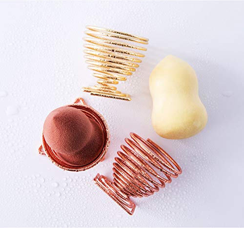 LanMa Beauty Makeup Sponge Blender Holder, Beauty Tool Dryer Drying Rack Egg Powder Puff Display Stand - 1 Piece Rose Gold
