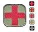Medic First Aid Morale Patch - Stitch / Embroidered - Perfect for IFAK Rip Away Pouch, EMT, EMS, Trauma, Medical, Paramedic First Response Rescue Kit - Tactical, Combat, Emergency (OD Green-RED)