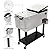 VINGLI 80 Quart Rolling Ice Chest, Portable Patio Party Bar Drink Cooler Cart, with Shelf, Beverage Pool with Bottle Opener