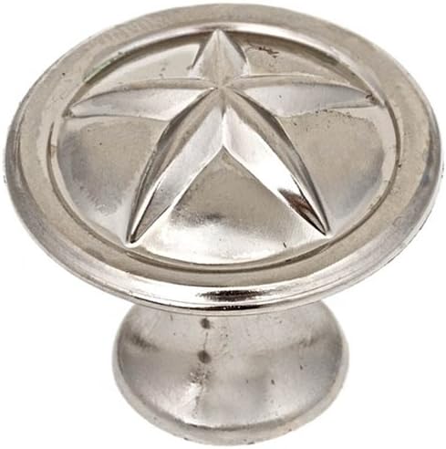 C5130/1-1/8 inch/N Five Point Star Nickel Knob