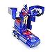 WonderPlay Transforming Truck Toy 2 in 1 Truck Realistic Robot for Girls and Boys - Bump and Go Action with Sounds and Colorful Lights