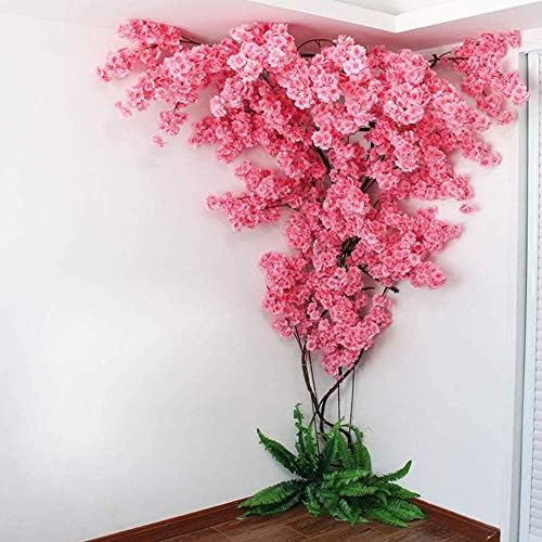 ローズレッド人工桜の木手作りの花屋内屋外ホームパーティー結婚式の壁