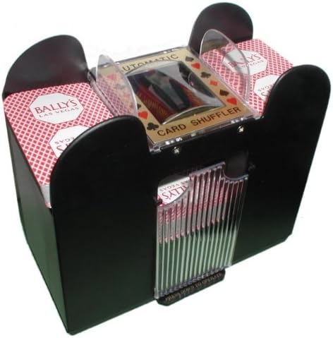 Deluxe 6 Deck Automatic Card Shuffler - Includes 2 Bonus Deck of Cards!