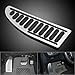 Astra Depot Aluminum & Non-Slip Rubber Footrest Foot Rest Pedal Cover Pad With Adhesive For Ford Focus Fiesta Mondeo SMAX 2005-2011