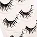 5 Pairs Natural Handmade Makeup Long Thick False Eyelashes Extension Cosmetics
