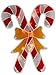 Sienna Lighted Holographic Candy Cane Christmas Window Silhouette Decoration, 12