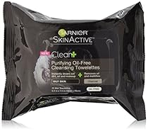 Garnier SkinActive Clean+ Purifying Oil-Free Makeup Remover Wipes, Oily Skin, 25 ct.