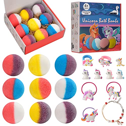 Laoch Nessi Kids Bath Bombs with Surprise Inside Includes 9 Large