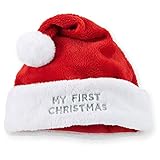 Carter's Plush Velboa First Christmas Santa Hat Unisex