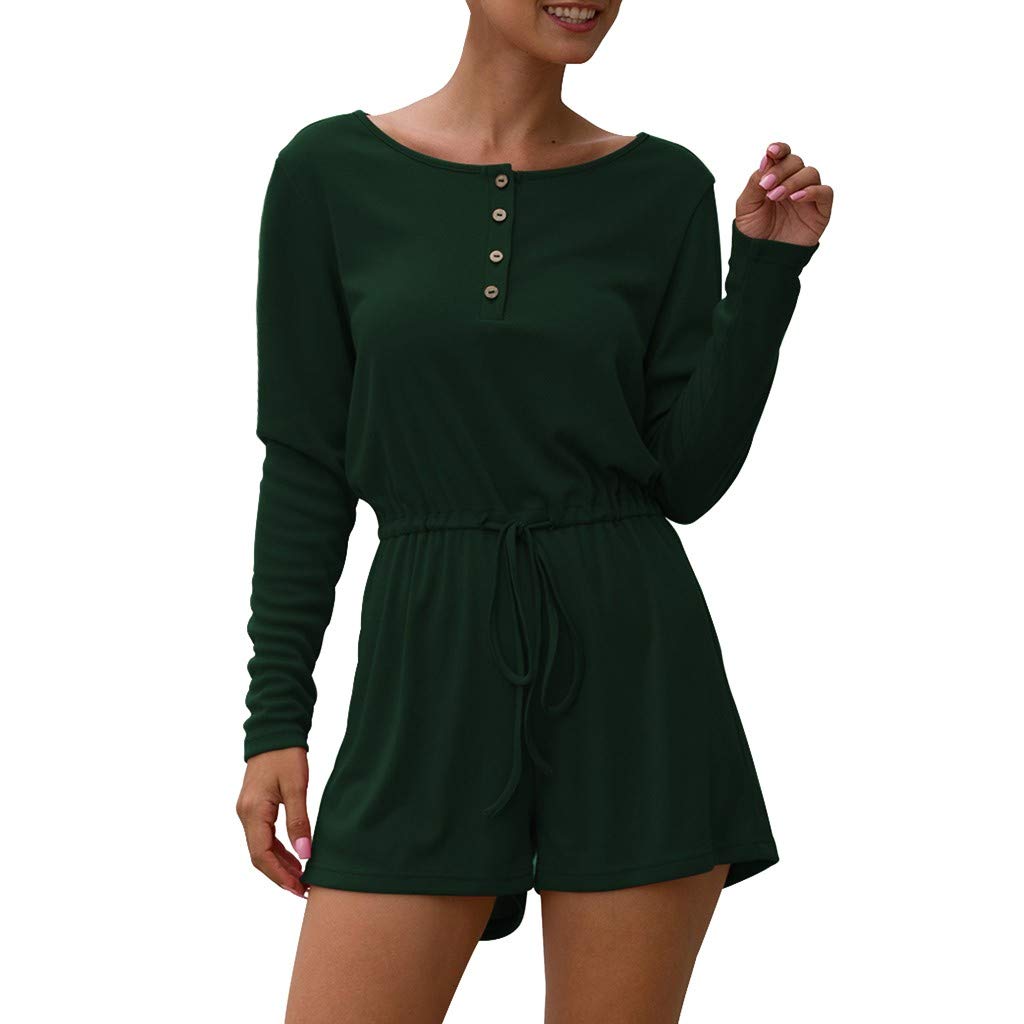 denim playsuit long sleeve