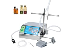 ZONEPACK Liquid Filling Machine Automatic Digital Control 0.5ml to 650ml Bottle Water Drink Filler (Peristaltic Pump)