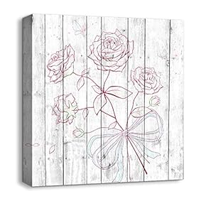 Canvas Wall Art Beautiful Flowers Painting...