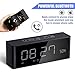 Alarm Clock Radio with Bluetooth Speaker, Digital FM Radio, Stereo Sound, Night Light, Manual Dimmer, Snooze, Large LED Display- A Good Choice for Daily Use and Recreation