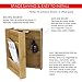 Bamboo Key and Mail Organizer For Wall ( Natural), By Home Basics | Mail Shelf Organizer With 6 Interior Key Hooks | Dual Compartment Small Mail Holder