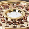 Communion Tray Center Bread Plate - Brass Finish