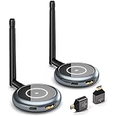 AIMIBO Wireless HDMI Extender Multiple Receivers 1X4, HDMI Wireless Transmitter & Receiver 5G, Stream 1080P@60Hz Video & Audio for Laptop, Cable Box, Camera to Multiple TV, Projector,Monitor 165FT/50M