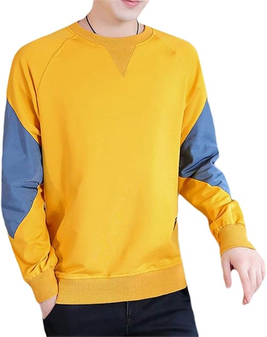 Amazon Yojap トレーナー パーカー メンズ 長袖 薄手 秋服 柔らかい 街着 クールネック スウェット プルオーバー ゆったり 春夏秋冬に適応 大きいサイズ ファション 人気 おしゃれ トレーナー パーカー 通販