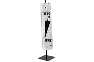 Tatco Wet Umbrella Bag Stand, Powder Coated Steel, 10w X 10d X 40h, Black