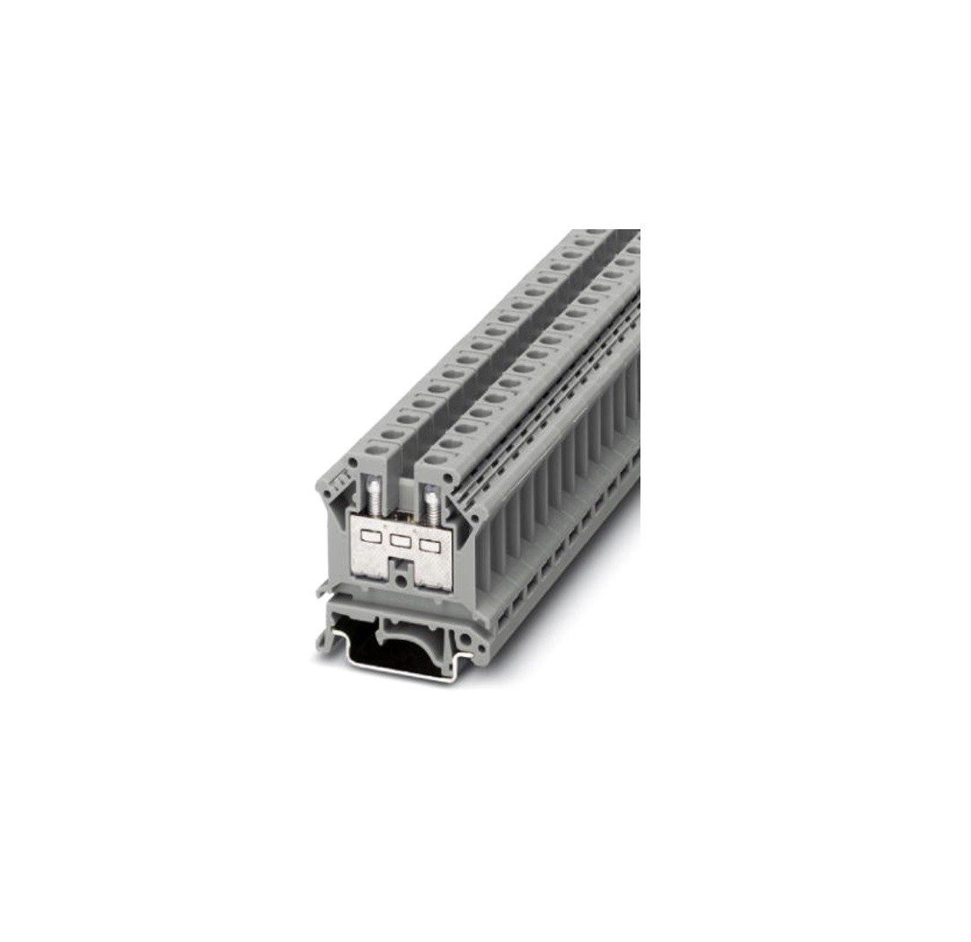 PHOENIX CONTACT UK 10 Screw Through Terminal 2 Port 0.5mm - 10mm Cross Section 20-8AWG 8.2mm Width Grey 1 Piece