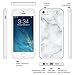True Color Case Compatible iPhone SE / 5S / 5 Case, White Marble [Stone Texture Collection] Slim Hybrid Hard Back + Soft TPU Bumper Protective Durable [True Protect Series]