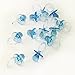 Adorox 144 Small Blue Acrylic Baby Pacifiers Baby Shower Decoration Table Scatter (144 Pieces)