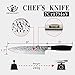 IDEALCRAFT Chef's Knife 8-inch, Gyuto Japanese Knife with Stainless Steel & Ergonomic Handle, Perfect For Slicing, Dicing, Chopping, and Mincing of Fruits, Vegetables, Meats and Fish