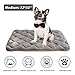 furrybaby Dog Bed Mat Flat Crate Mat with Anti-Slip Bottom Machine Washable Pet Kennel Pad for Dog Sleeping (M 30x19'', Grey Mat)