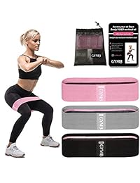 Booty Bands Set   3 Levels Girly Resistance Bands for Hips, Thighs and Glutes Activation   Suitable for Beginner, Intermediate, and Professional Use   Made of Premium Elastic Fabric