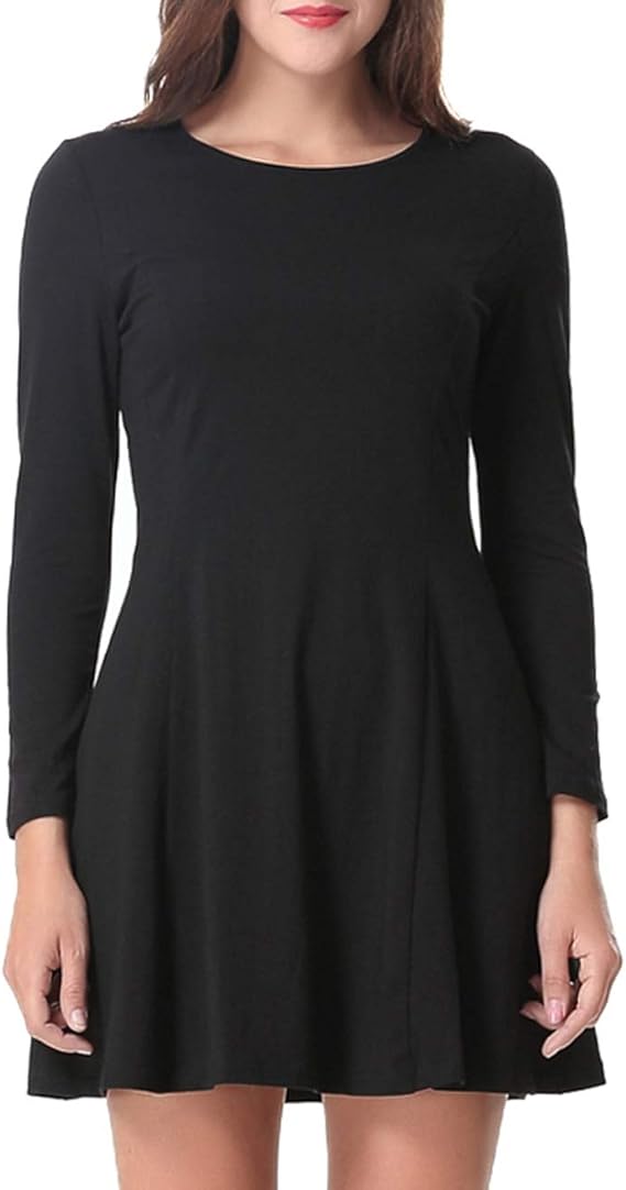 black long sleeve under dress
