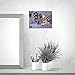 BANBERRY DESIGNS LED Wall Art - Lighted Canvas Prints - Cabin Christmas Scene - Canvas Holiday Print with Cardinals Snow and Trees - LED - Measures 12