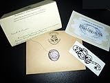 Harry Potter School Acceptance Letter London to Hogwarts Tickets (Free Tattoo) (Standard Acceptance Letter)