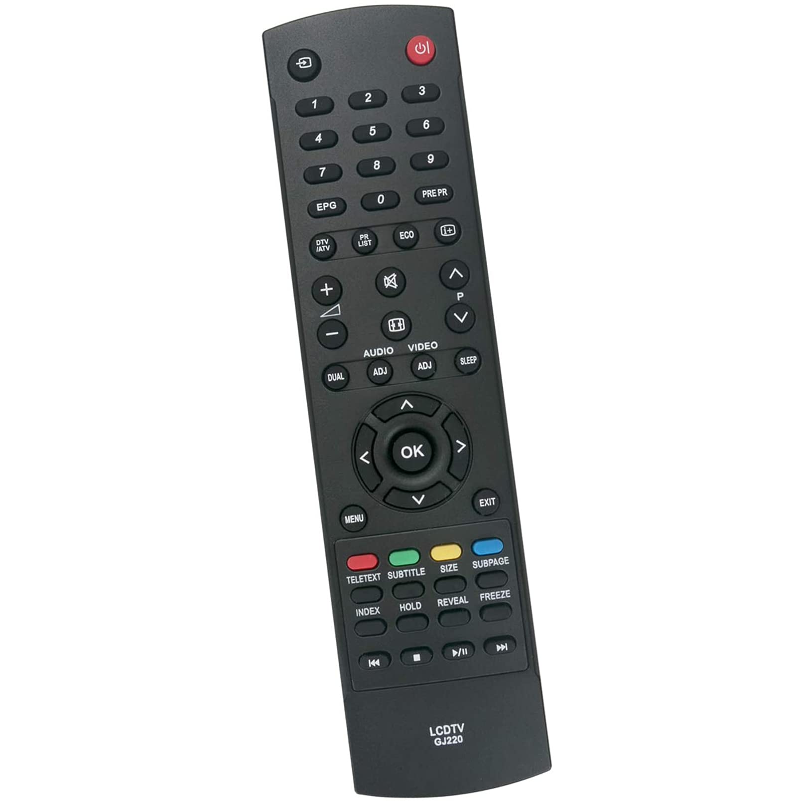 ALLIMITY GJ220 Remote Control Replace fit for TV LC-19LE320E-BK LC-22LE320E-BK LC-32LE320E-BK LC-32LD166K LC-46LD266K LC-50LD264E LC-50LD270E LC-26SH330E