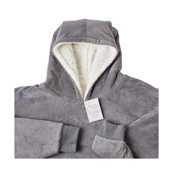 Sienna Hoodie Blanket Ultra Soft Sherpa Fleece Warm Cosy Comfy Oversized Wearable Hooded