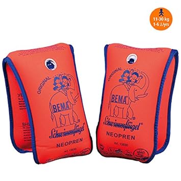 Bema Schwimmflügel Schwimmärmel Neopren Schwimmhilfe Schwimmlernhilfe Orange