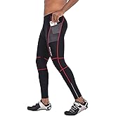 baleaf Men's Cycling Pants 4D Padded Bike Tights Bicycle Biking MTB Long Leggings Pockets UPF 50+