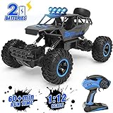 AFUNX Remote Control Car, 1/12 Scale High Speed Racing RC Cars with 2.4Ghz Radio Remote Control, 4WD Off Road RC Car Gifts for All Adults & Kids