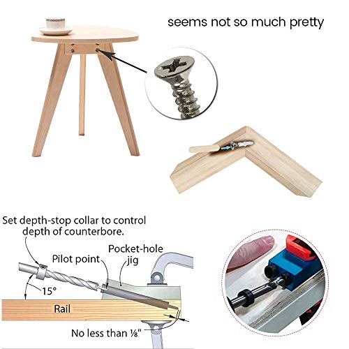 Pocket Hole Screw Jig Dowel Drill Joinery Kit Carpenters Wood Woodwork Guides Joint Angle Tool Carpentry Locator Craft Pack of 14