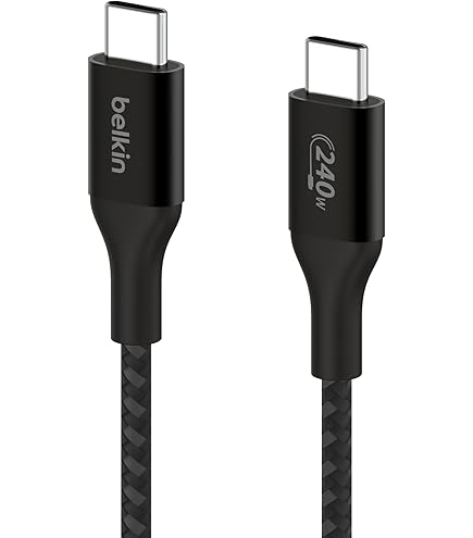 Belkin BoostCharge gevlochten USB C/USB C kabel (2 m) voor de iPhone 16, 16 Pro