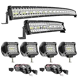 52 Inch LED Light Bar 1125W 97500LM Curved Combo 22